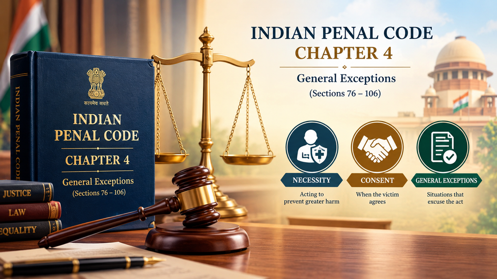 साधारण अपवाद: आवश्यकता और सहमति (IPC 81, 87-92)