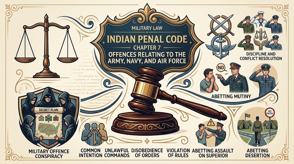 Offences Relating to Army, Navy and Air Force IPC Chapter 7